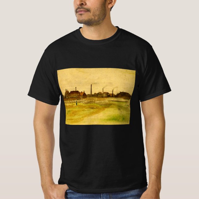 Coalmine in the Borinage by Vincent van Gogh T-Shirt (Front)