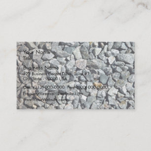 Coarse Granite Gravel Close Up Business Card