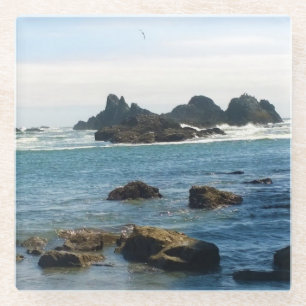 Coast at Seal Rock OR Glass Coaster