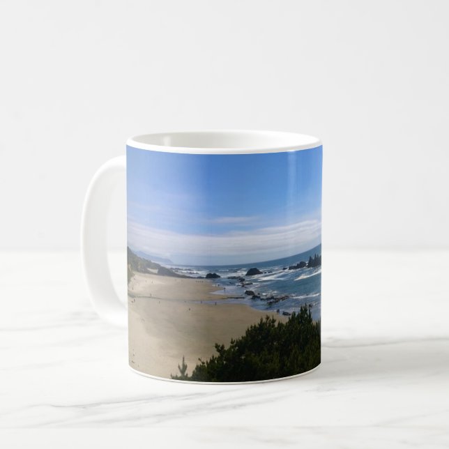 Coast at Seal Rock, Oregon Coffee Mug (Front Left)
