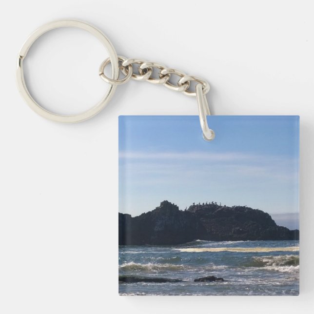 Coast at Seal Rock, Oregon Key Ring (Front)