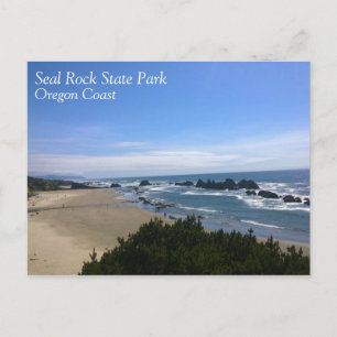 Coast at Seal Rock, Oregon Postcard