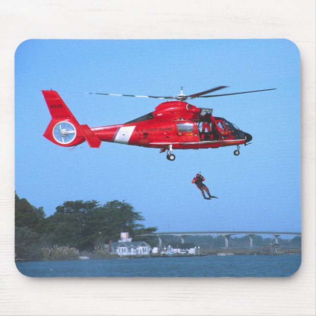 Coast Guard Chopper Mousepad (Front)