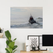 Coast Guard Crew Train in High Surf Poster (Home Office)