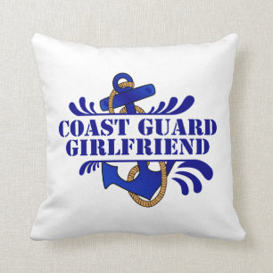 Coast Guard Girlfriend, Anchors Away! Cushion
