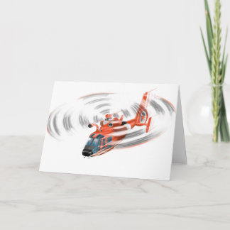 coast guard helicopter birthday card