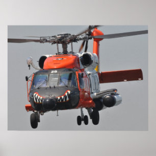 Coast Guard HH-60 Jayhawk Helicopter Poster