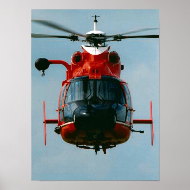 Coast Guard HH-65 Dolphin Helicopter Poster (Front)