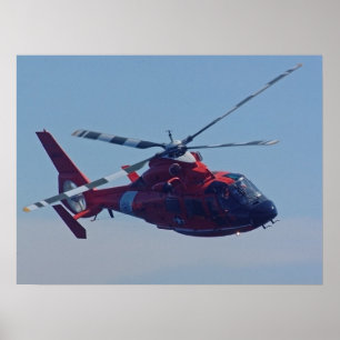 Coast Guard HH-65B Dolphin Helicopter Poster