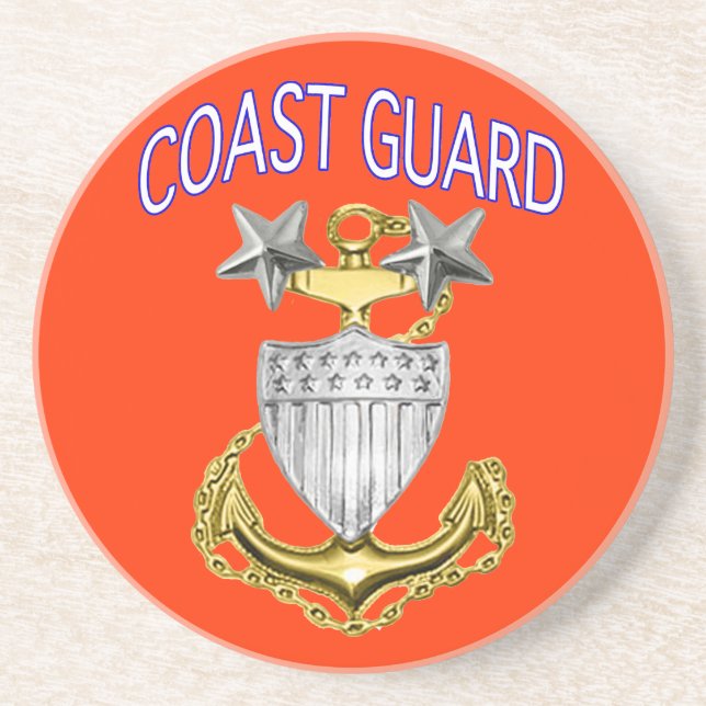 Coast Guard Master Chief Coaster (Front)