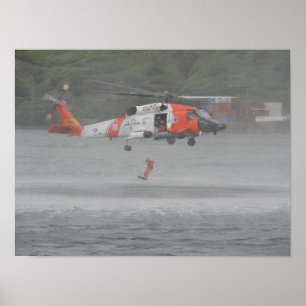 Coast Guard MH-60 Jayhawk Helicopter Poster