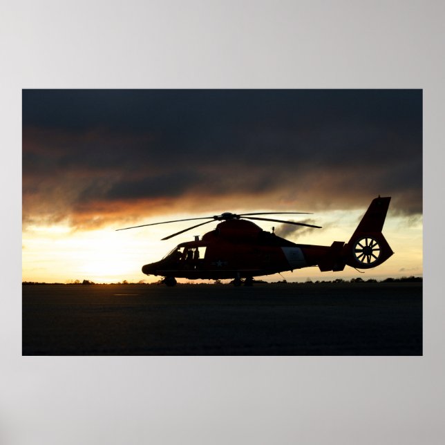 Coast Guard MH-65 Dolphin Helicopter Poster (Front)