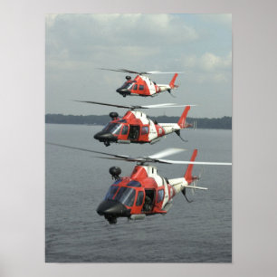 Coast Guard MH-68 Mako Helicopters Poster