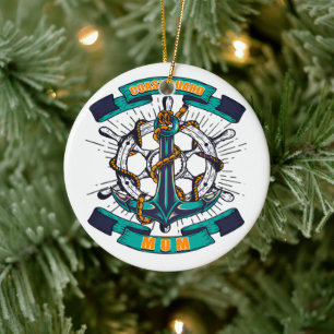 Coast Guard Mum Latte Mug Ceramic Ornament