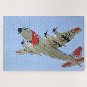 Coast Guard plane in flight Jigsaw Puzzle