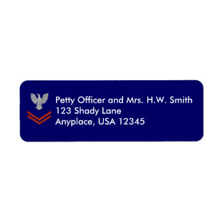 Coast Guard PO2 Return Address Label