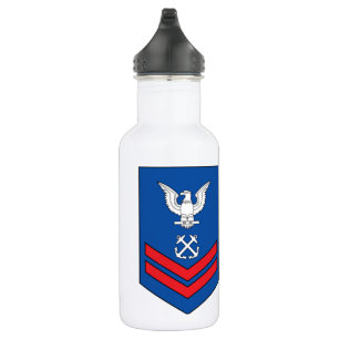 Coast Guard Rank E-5 Second Class Petty Officer 532 Ml Water Bottle