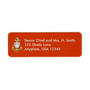 Coast Guard Senior Chief Return Address Label