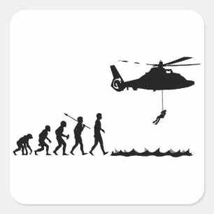 Coast Guard Square Sticker