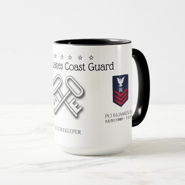 COAST GUARD - STOREKEEPER - PO E6         MUG (Front Right)