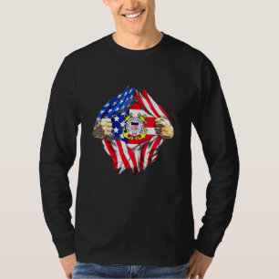 Coast Guard Us Flat T-Shirt