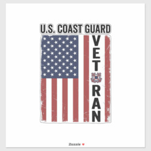 Coast Guard Veteran Flag Vintage Vector Design_1