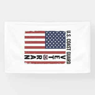 Coast Guard Veteran Flag Vintage Vector Design_1 Banner