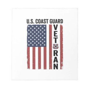Coast Guard Veteran Flag Vintage Vector Design_1 Notepad