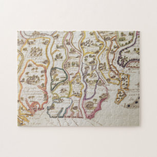 Coast of Africa and the River Gambia   1622 Jigsaw Puzzle