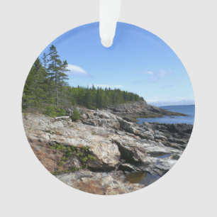 Coast of Bar Island at Acadia National Park Ornament