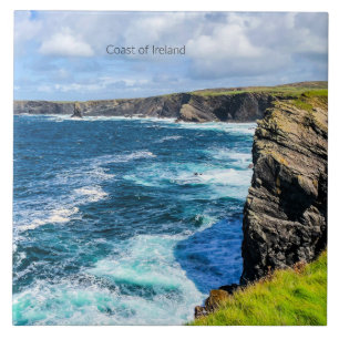 Coast of Ireland, photograph, Ceramic Tile