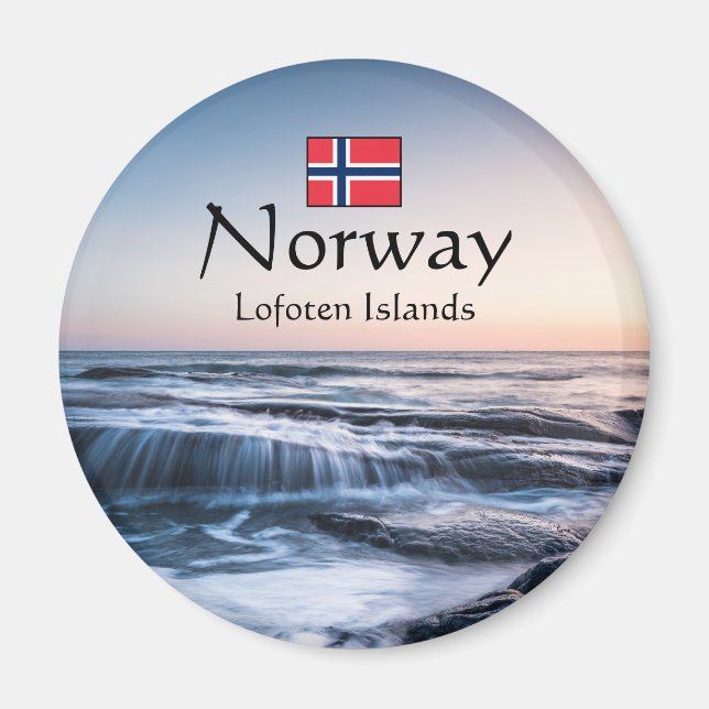 Coast of Lofoten Norway Magnet (Front)
