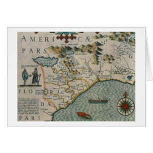 Coast of North Carolina, detail of the map titled