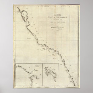 Coast of North West America 4 Poster