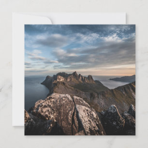 Coast of Norway Landscape Photo Card