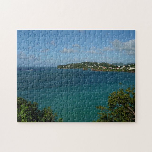 Coast of St. Lucia Caribbean Vacation Photo Jigsaw Puzzle (Horizontal)