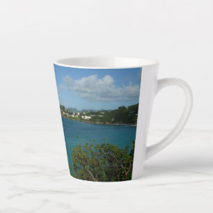 Coast of St. Lucia Caribbean Vacation Photo Latte Mug