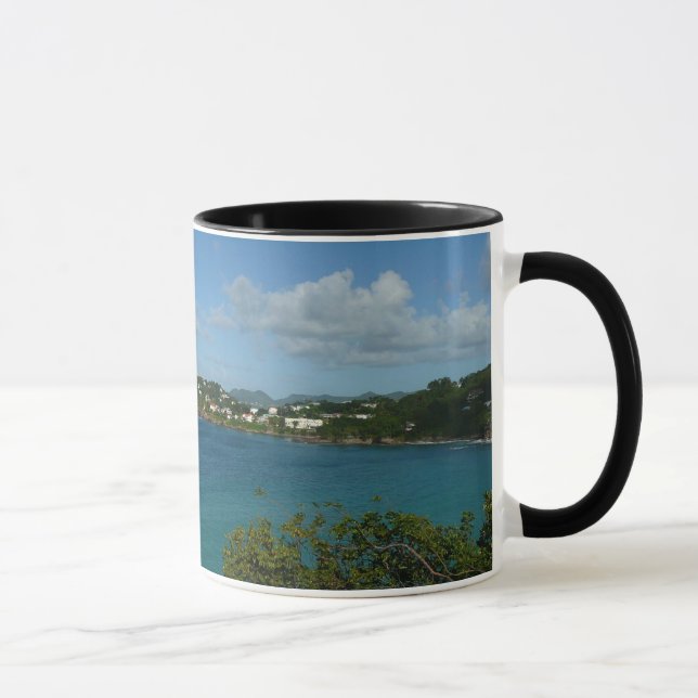 Coast of St. Lucia Caribbean Vacation Photo Mug (Right)