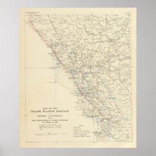 Coast Range Middle California Poster