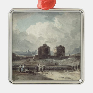 Coast Scene Metal Tree Decoration