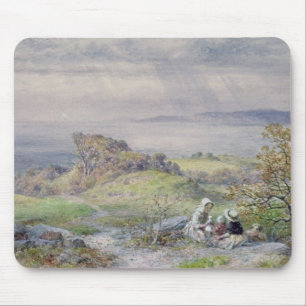 Coast Scene with Children in the Foreground Mouse Pad