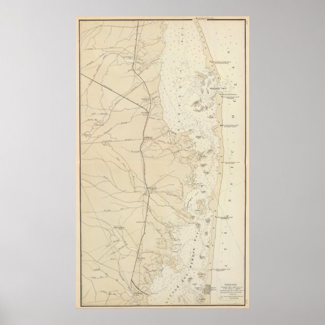 Coast section Barnegat Bay to Tuckerton Chart Map (Front)