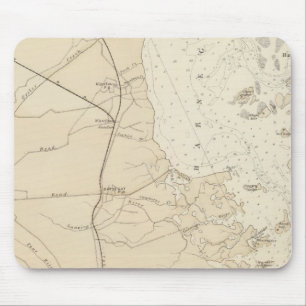 Coast section Barnegat Bay to Tuckerton Chart Map Mouse Pad