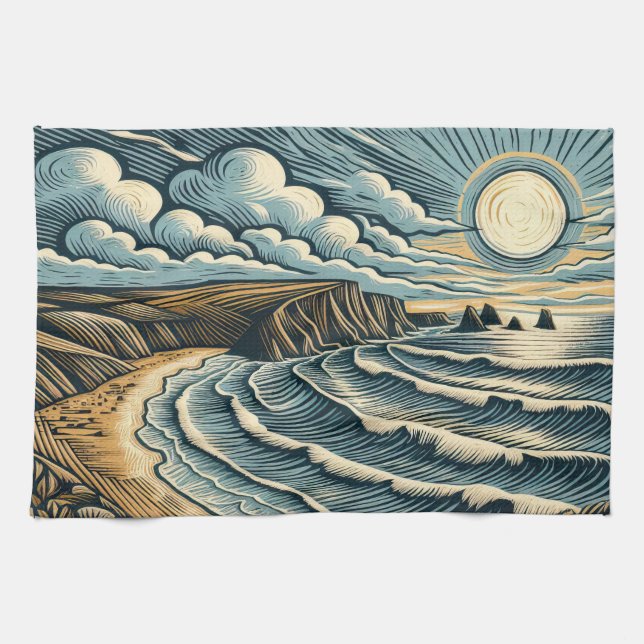 Coast Tea Towel (Horizontal)