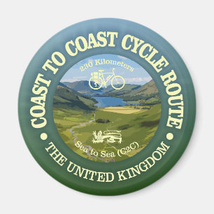Coast to Coast "C2C" (cycling c) Magnet