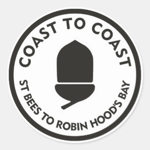 Coast to Coast - St Bees to Robin Hood's Bay Classic Round Sticker
