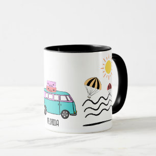 Coastal Adventures: Sun, Sea, and Road Trips Mug