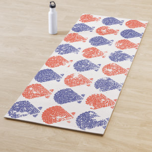 Coastal Americana Seashells Yoga Mat