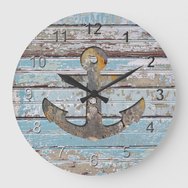 Coastal Anchor Large Clock (Front)