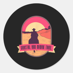 Coastal And Miwok Trail - Rodeo Beach Horseback Ri Classic Round Sticker